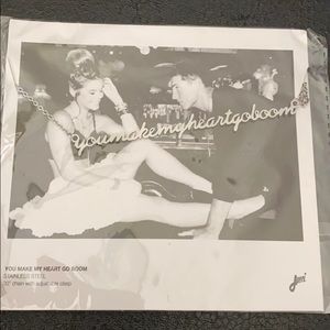 You make my heart go boom necklace